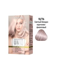 Ухаживающая краска-блеск без аммиака для волос ESTEL UNIQ SENSE 10/76 светлый блондин коричнево-фиол